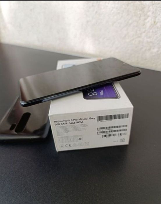 telefon xiaomi redmi note 8 pro 6 gb ram 64 gb mineral grey gri