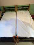 Pat single/ twin cu saltea inclusa 215x95 cm