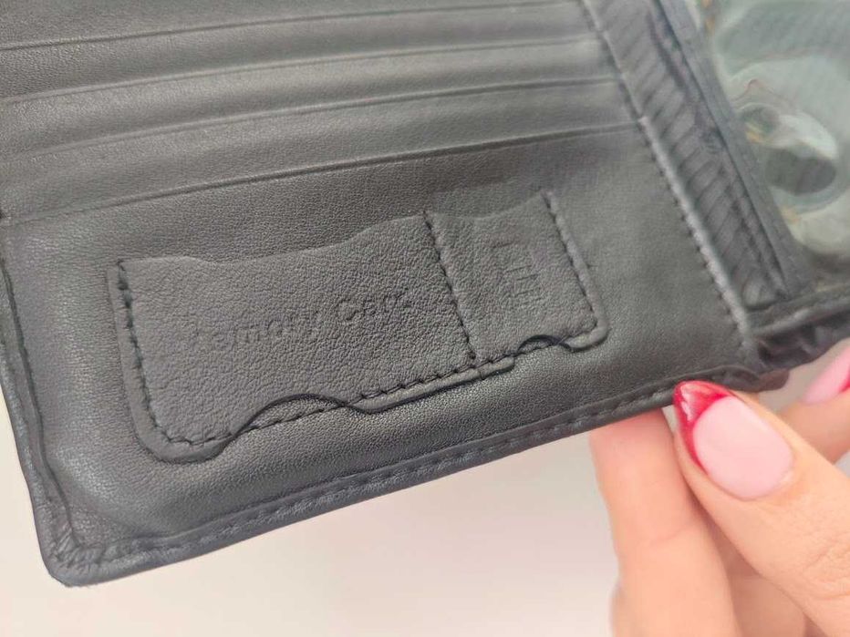 Черно мъжко портмоне естествена кожа ART