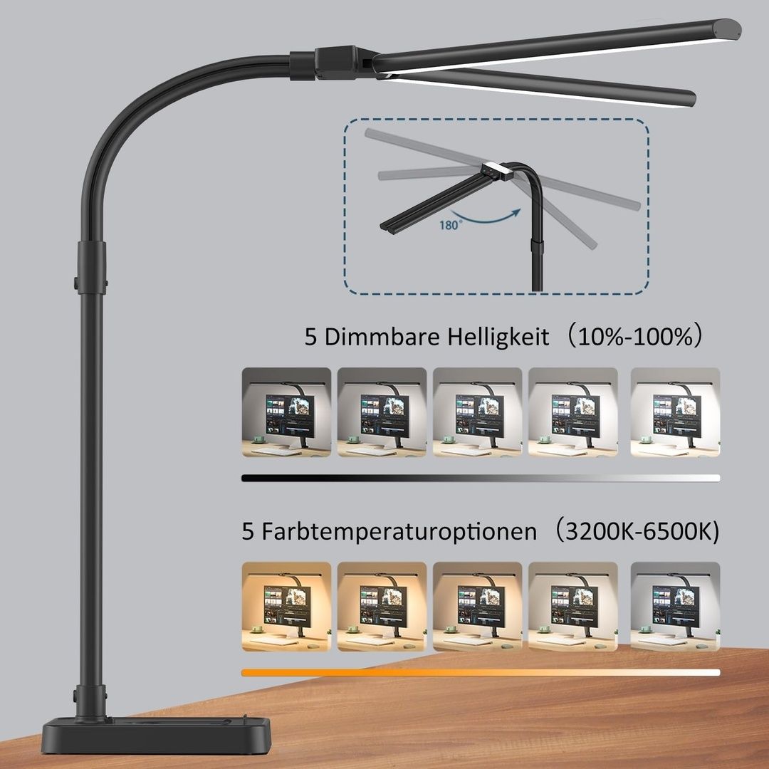 Lampa de birou cu lumina ajustabila