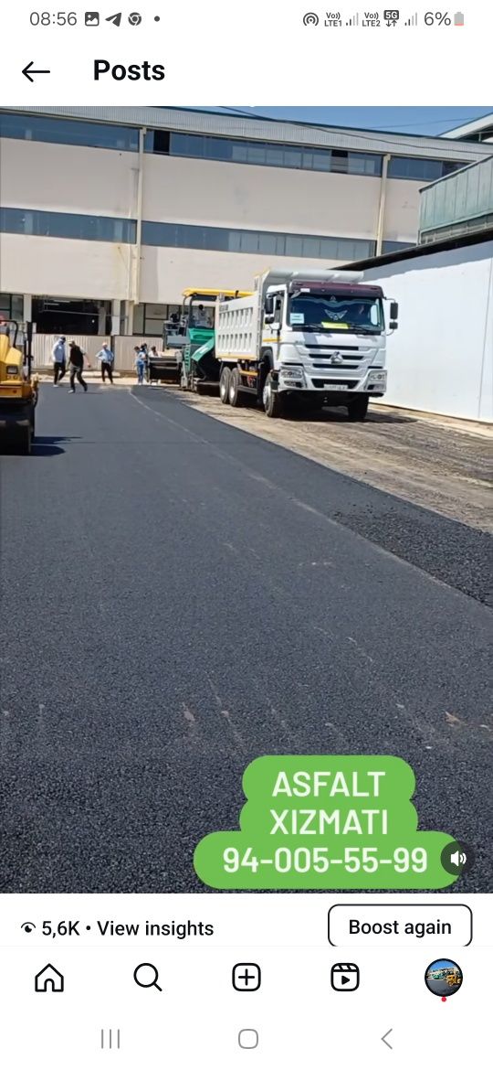 Asfalt Xizmati асфальт Хизмати
