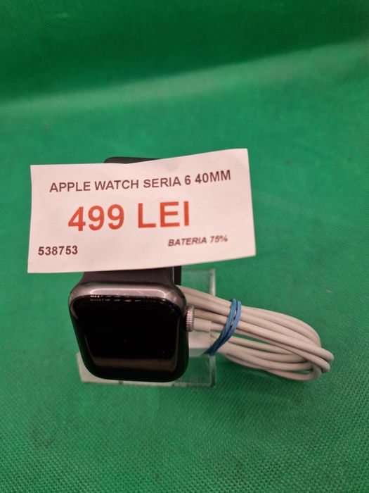 Apple watch seria 6 40MM, bateria 75%, Lazar Amanet Crangasi, 5387