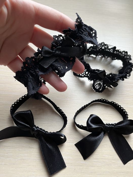 Set Dantelă detașabilă pentru șosete - goth rock