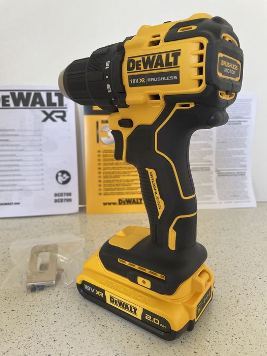DeWALT Filetanta DCD 708 XR. Combo Cu Baterie de 2Ah, Original Nou.