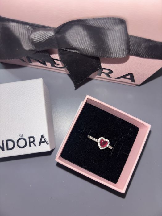 Inel Pandora Inima Rosie