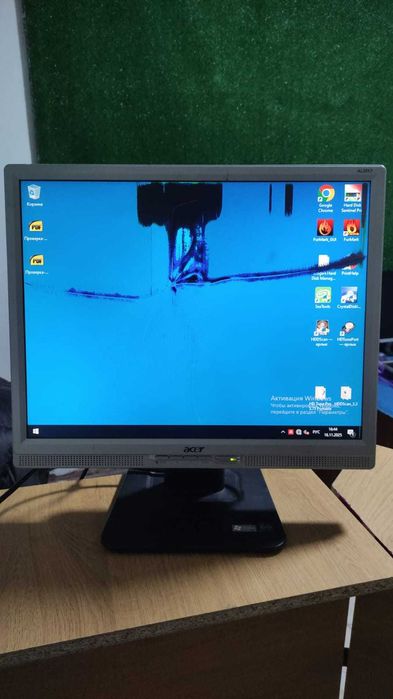 Монитор ACER AL2017 пойдёт для видеонаблюдения или на запчасти. 1000тг