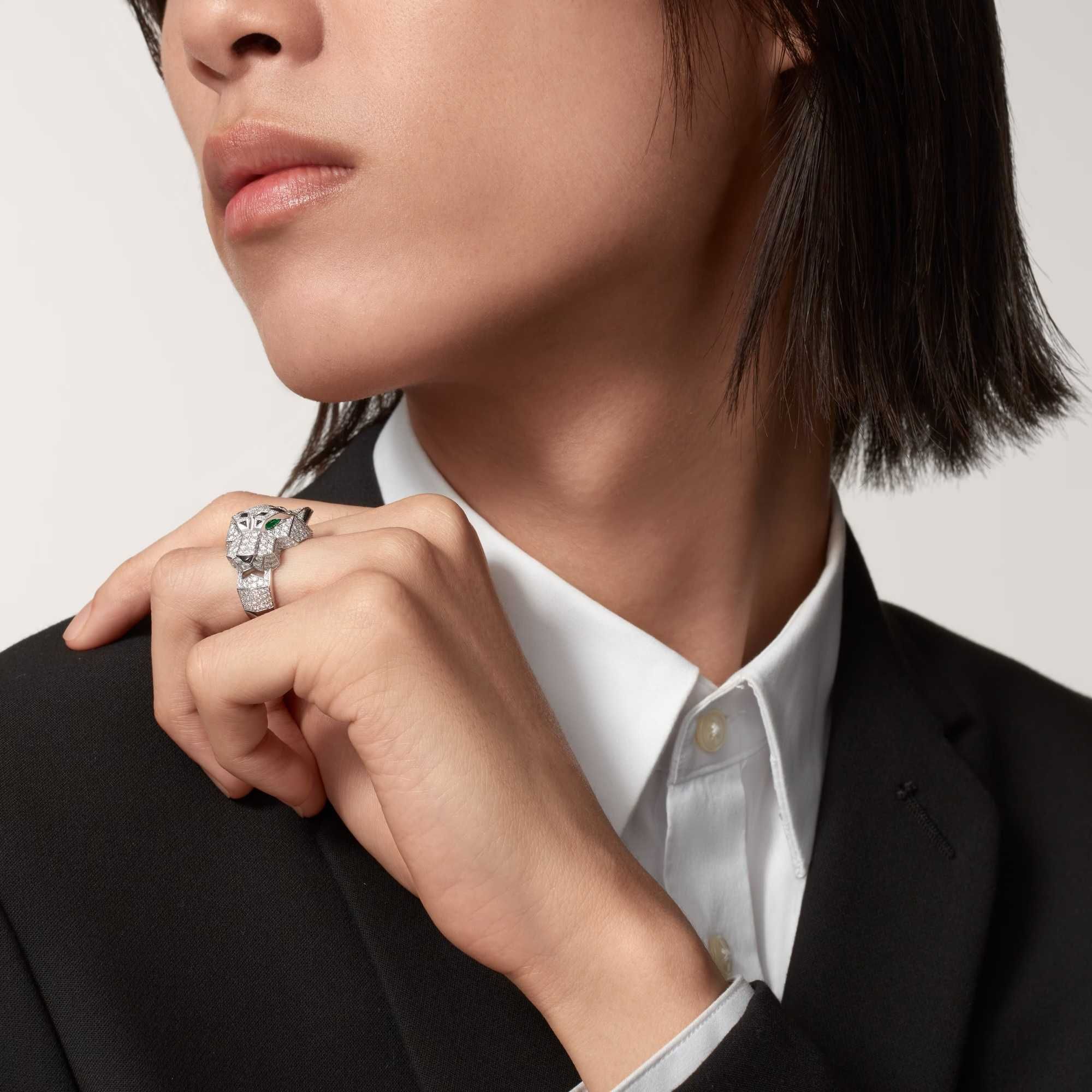 CARTIER Panthere de Cartier Big Gold Diamonds Пръстен