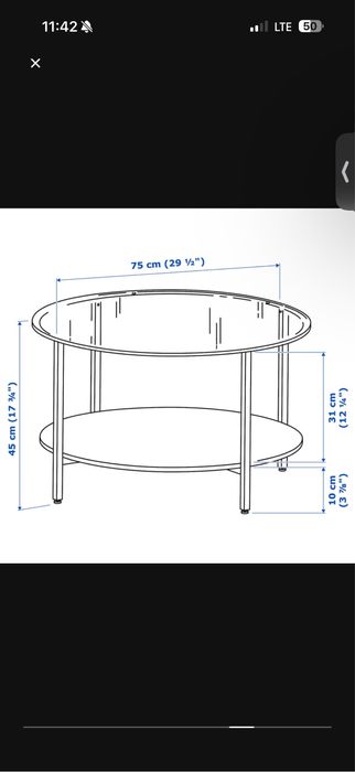 Măsuță cafea Ikea