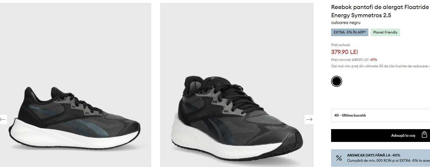 Adidasi alergare Reebok Floatride Energy Symmetros 2.5 marime 40.5