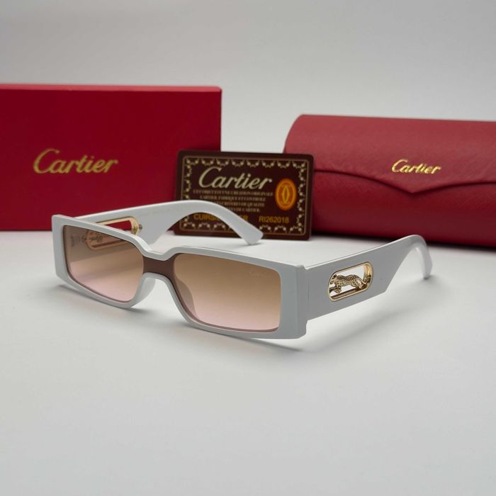 Слънчеви очила Cartier Panther Edition нови, черно и бяло UV 400 CE