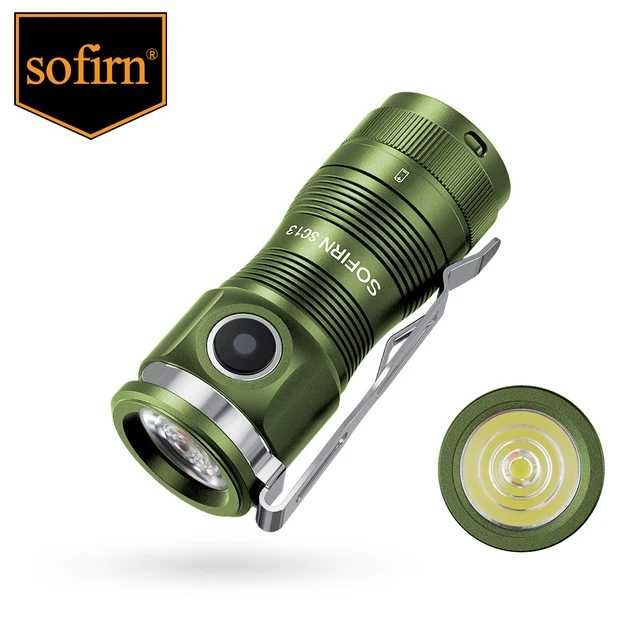 Mini Lanterna LED Sofirn SC13 1300 lumeni verde