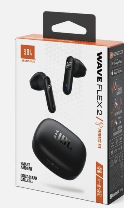 JBL Wave Flex – Оригинални JBL, Черни, Отлично Състояние