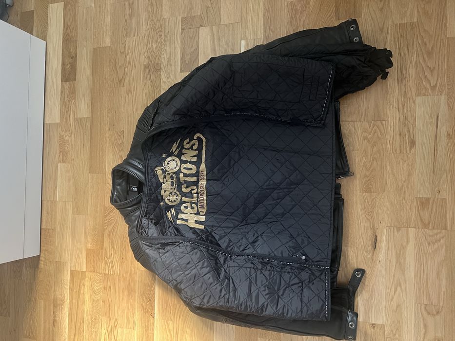 Vand geaca piele moto Helstons Trust