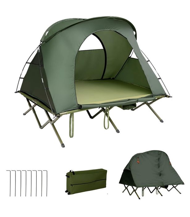 Cort suspendat \ Pat camping cu acoperis, pentru 2 persoane