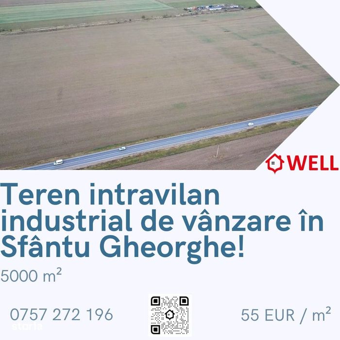 Teren intravilan de vânzare în Sf. Gheorghe, spre Câmpul Frumos!