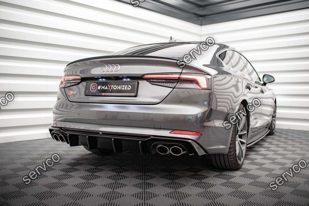 Prelungire difuzor bara spate Audi A5 S5 F5 Sline 2017- v14 - Maxton