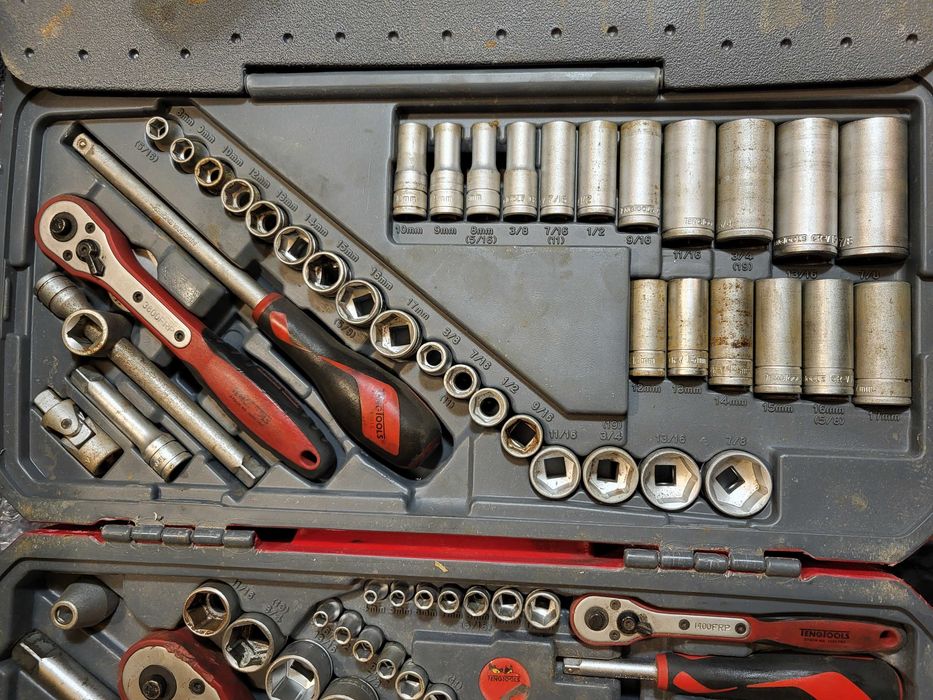 Гедоре Teng Tools TM111, 111 части, Метрични и Инчови