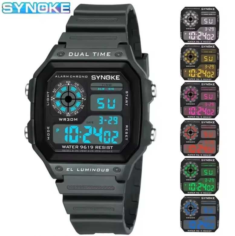 Ceas Digital Sinoke, Sport, Ecran Luminos, Multifuncțional, NOU