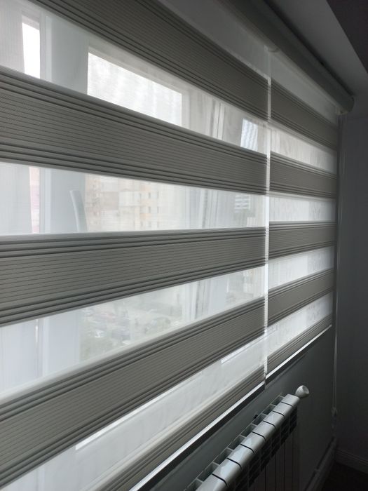 Rolete/Jaluzele 215cm lățime alb argintiu