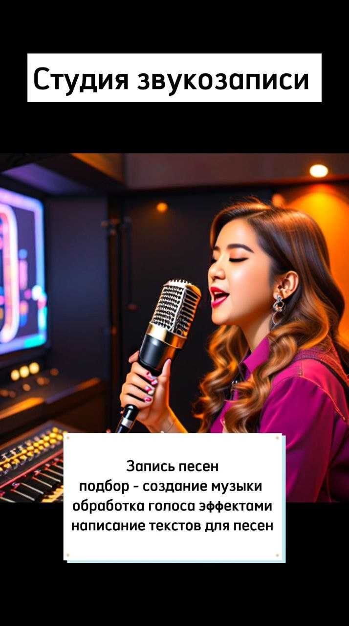 Студия звукозаписи - Записать песню в Алматы