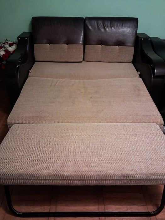 Canapea extensibila piele/textil