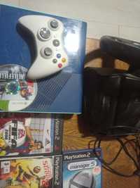 PlayStation2,jocuri(PS2),2controlăre cu fir,volan cu pedale(PS2)Xbox