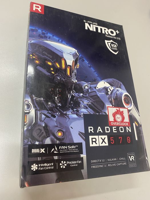 Placa video saphire nitro Rx 570, 8 GB