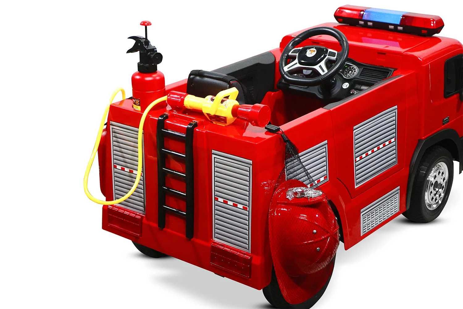 Masinuta electrica copii 2-6 ani de Pompieri Hollicy roti moi Rosu