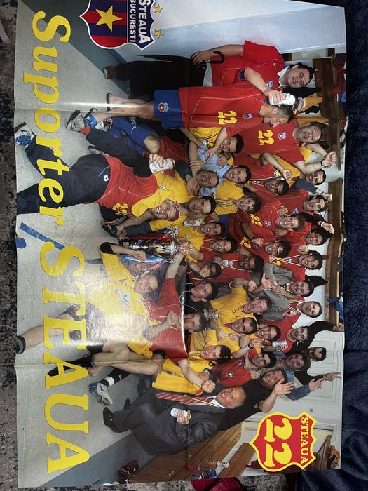 Poster Steaua castigand titlul cu numarul 22
