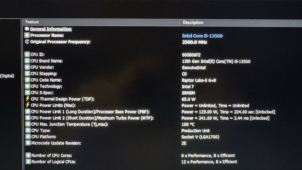 Intel Core i5-13500 (negociabil)