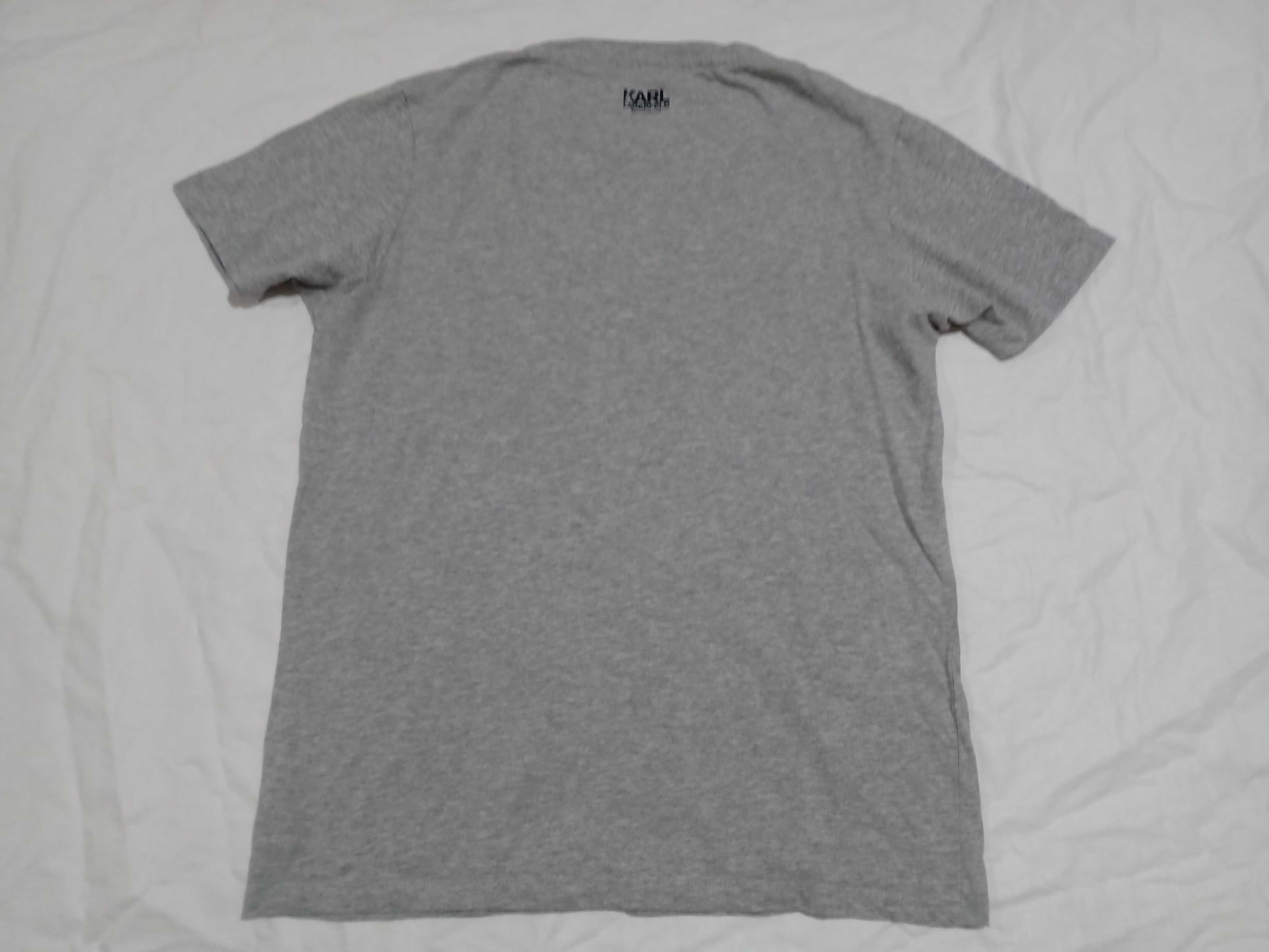 KARL LAGERFELD Beachwear оригинал М мъжка тениска с джоб 100% памук