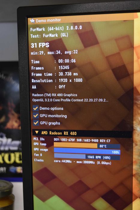 Видео карта XFX Radeon™ RX 480, 8GB GDDR5, 256-bit Видео карта за игри