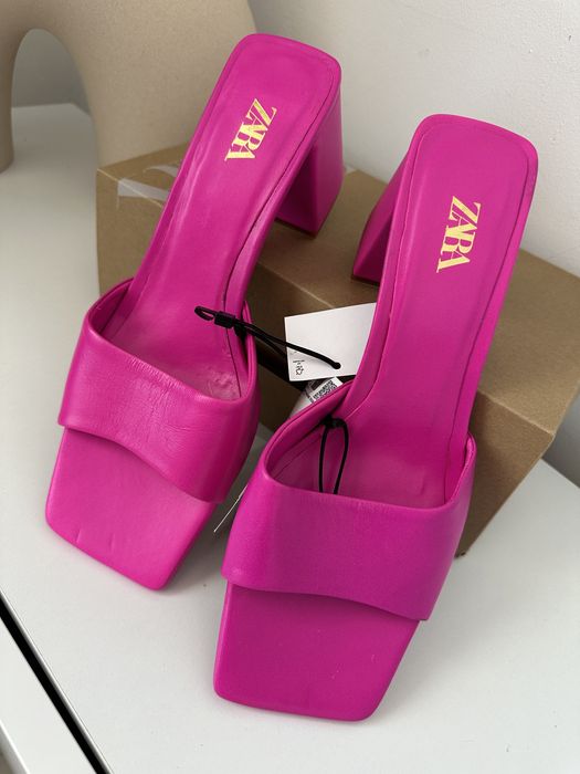 Sandale/saboti Zara 39 piele naturala