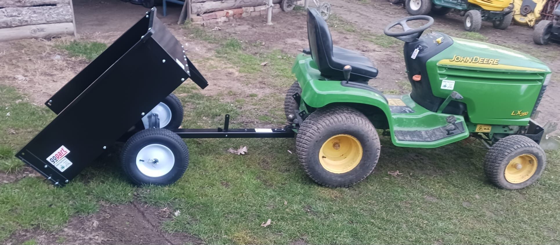 Remorca Basculabila ATV Tractoras de tuns Iarba , tractor gazon