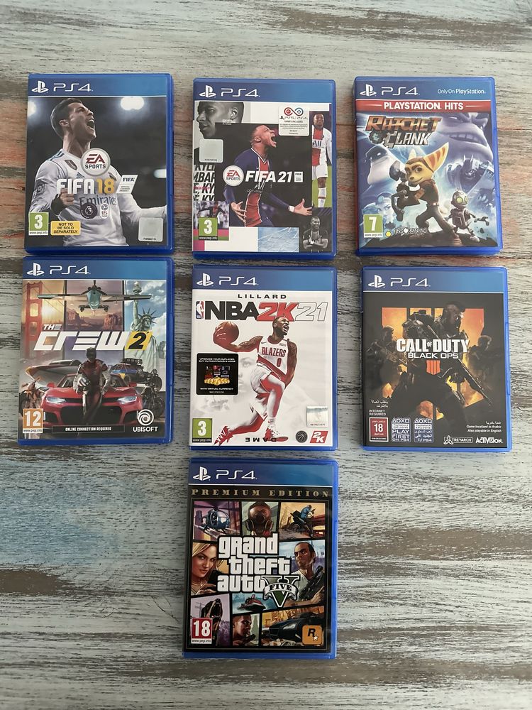 Jocuri PS4 (Call Of Duty Black Ops4, NBA 2K21, TheCrew 2)