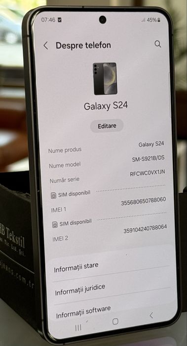 Samsung S24 Pret 2100 lei