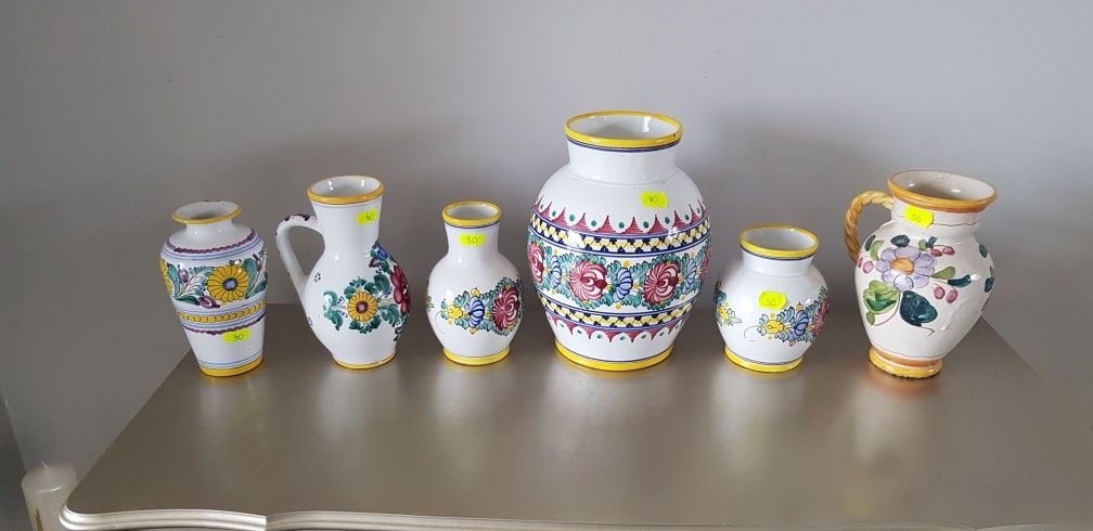 Vaze/carafe din ceramică italiană vechi