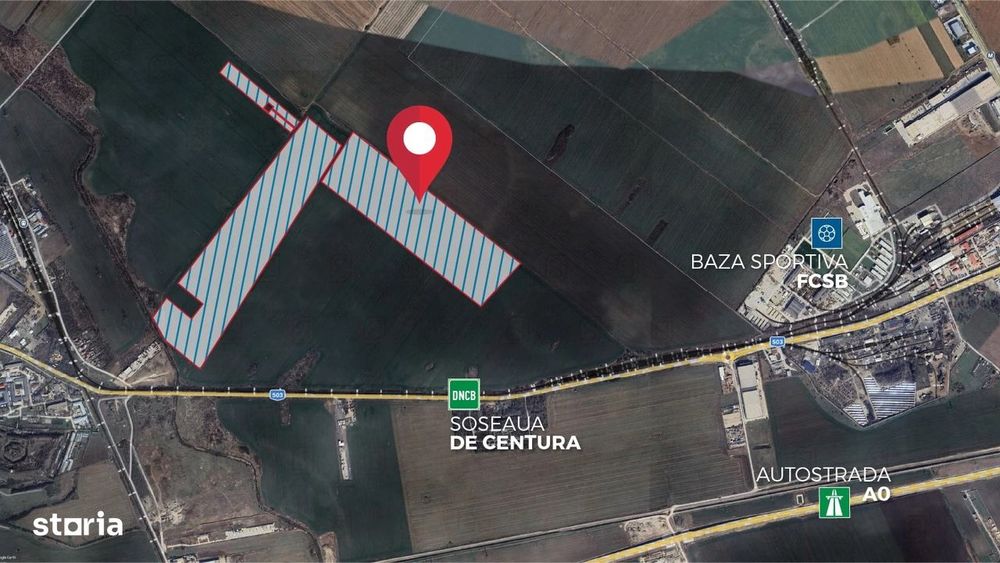 Teren cu acces rapid la DNCB, A0 si metrou – granita Jilava / Sector 4