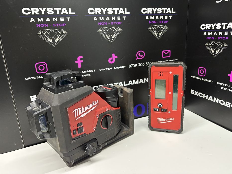 Milwaukee M123PL-401C + Milwaukee LLD50