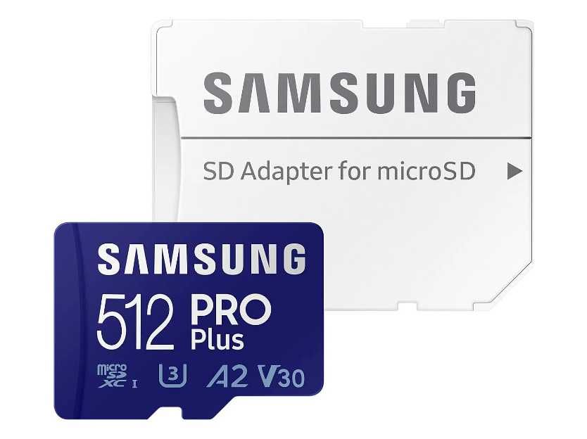 Нова! Карта памет Samsung microSD PRO Plus 512GB + адаптер 160MB/s