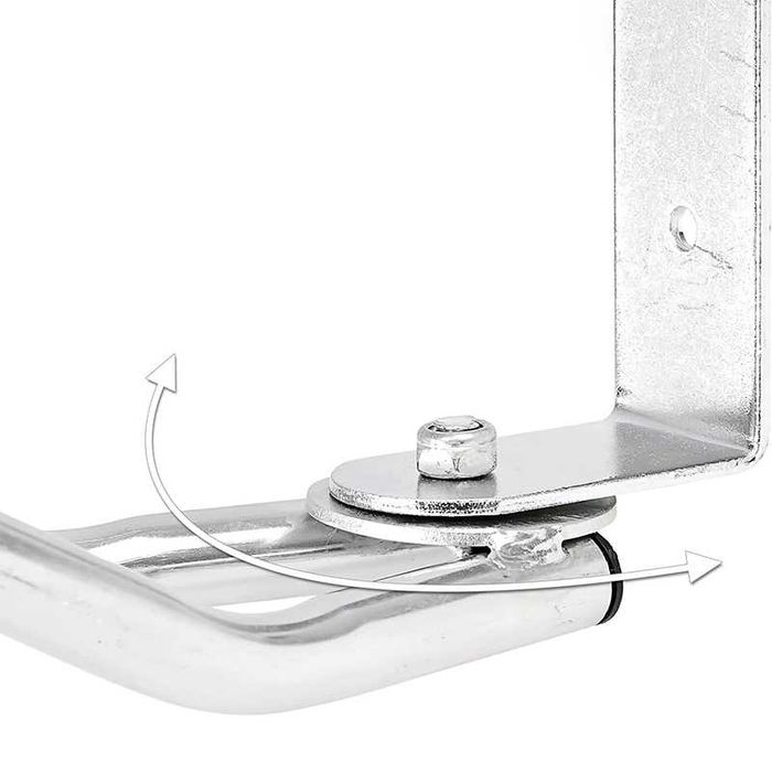 Стенна паркинг стойка за градски велосипед MARTAR Стоманена, Сребриста