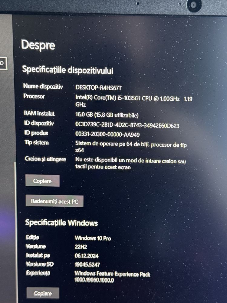 vand laptop HP PAVILION