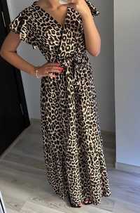 Rochie lunga animal print