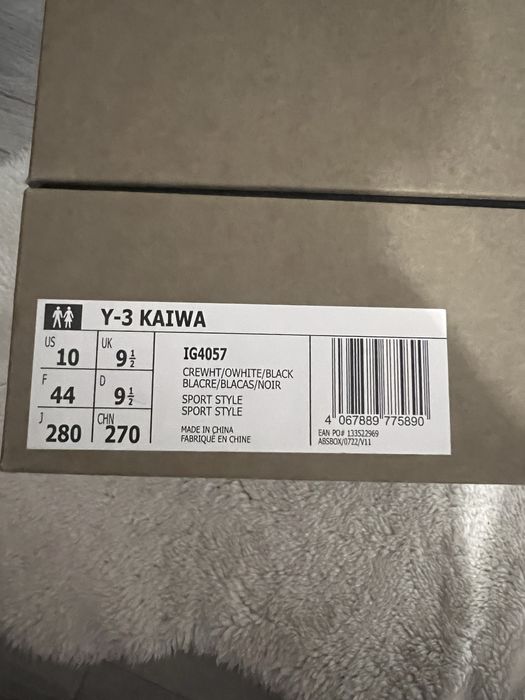 y-3 kaiwa white sport