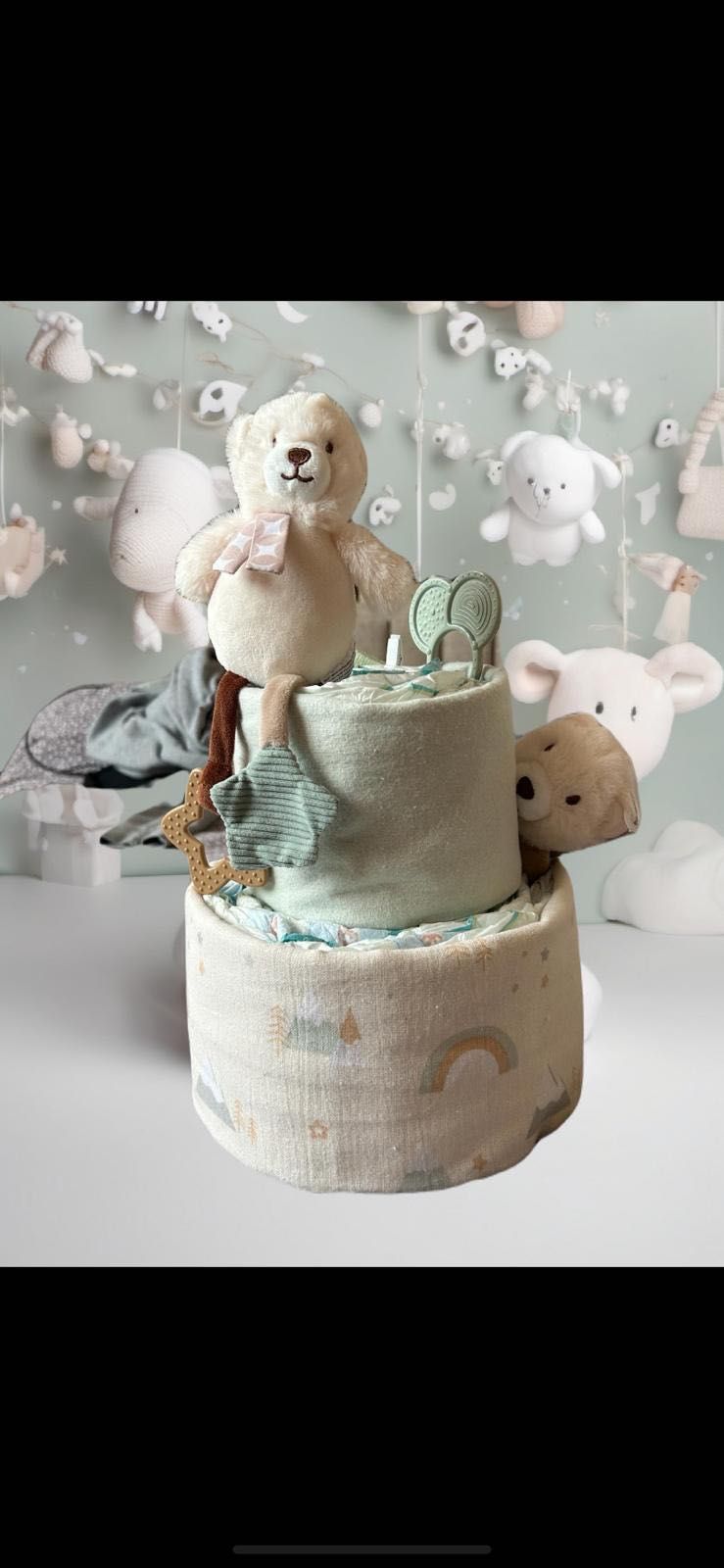 Торта от памперси  / Бебешка Украса / Подарък за бебе