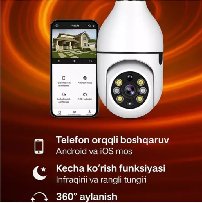 Wifi iCSee IP Kamera: Har tomonlama xavfsizlik va kuzatuv