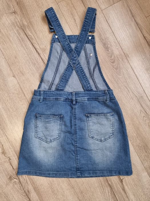 Salopeta fustă denim Yigga, mărimea 146-152