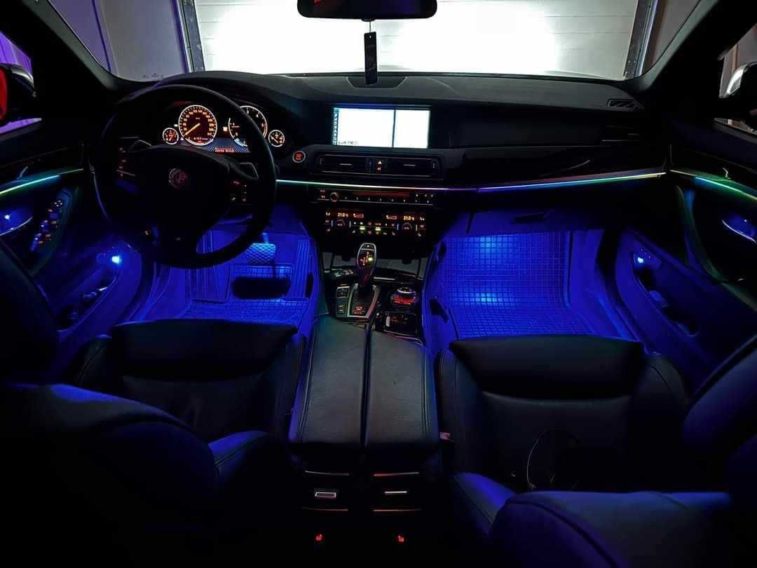 Lumini ambientale BMW,Dinamice LED,64 RGB -Portiere, bord, manere