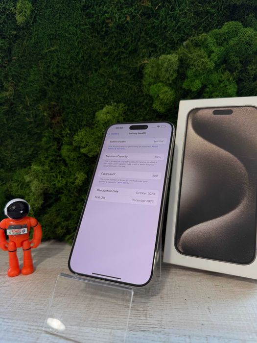 iPhone 15 Pro Max Natural Titanium 256GB, 89% Baterie #7015
