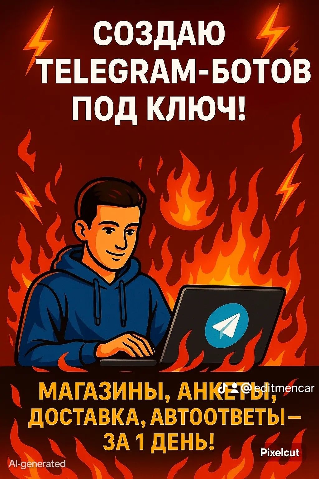 Telegram-Бот по цене чашки кофе  ( телеграмм бот )